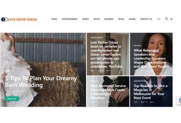 Publish Guest Post on liveshowideas.com