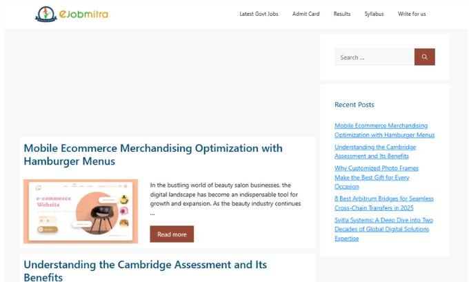 Publish Guest Post on ejobmitra.com