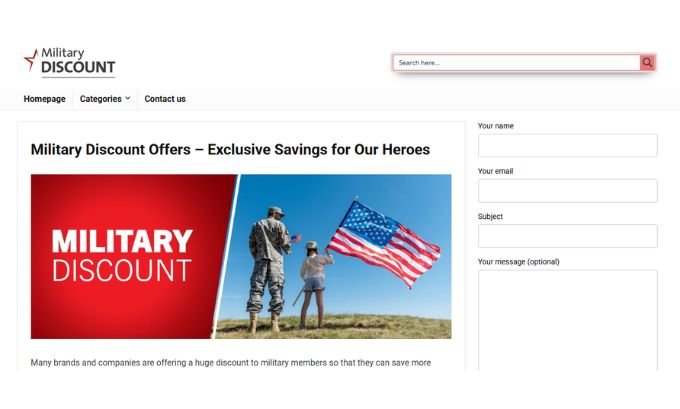 Publish Guest Post on militarydiscount.co.uk