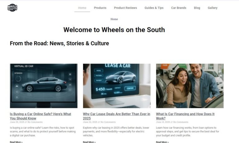 Publish Guest Post on wheelsonthesouth.com