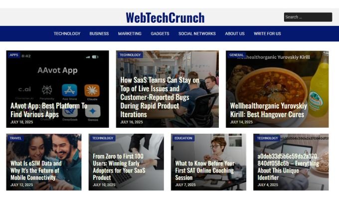 Publish Guest Post on webtechcrunch.com