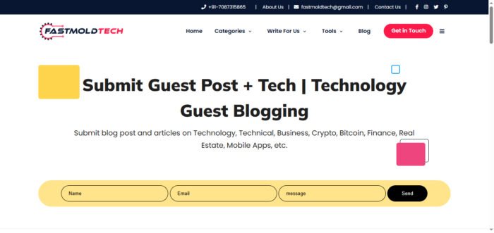 Publish Guest Post on fastmoldtech.com