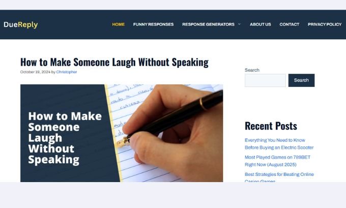 Publish Guest Post on duereply.com