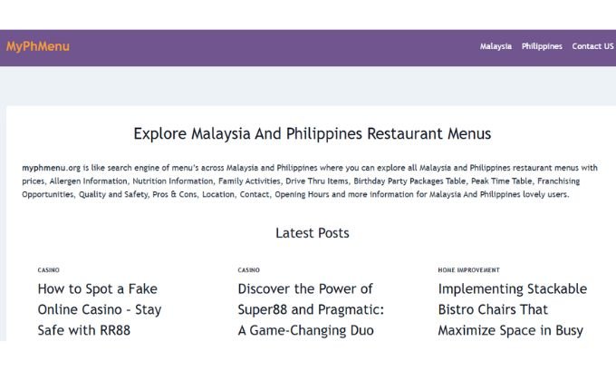 Publish Guest Post on myphmenu.org