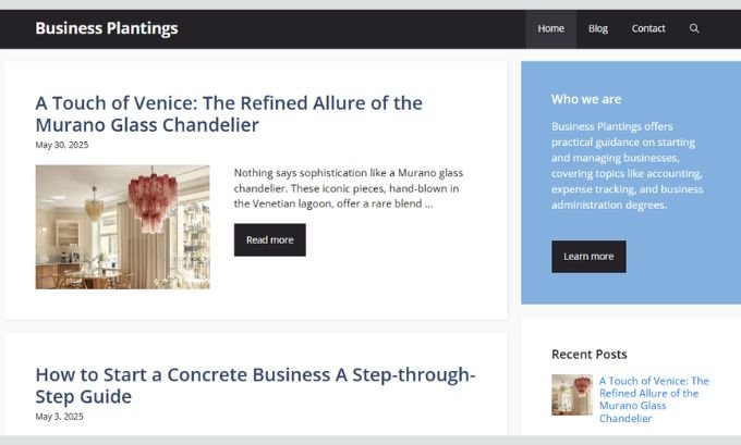 Publish Guest Post on businessplantings.com