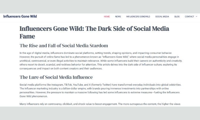 Publish Guest Post on influencersgonewild.in