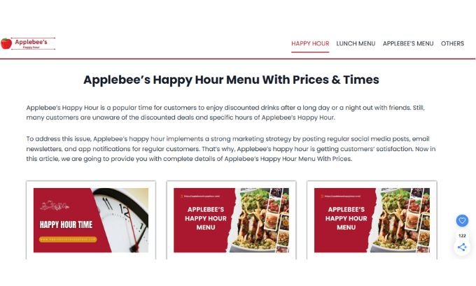 Publish Guest Post on applebeeeshappyhour.com