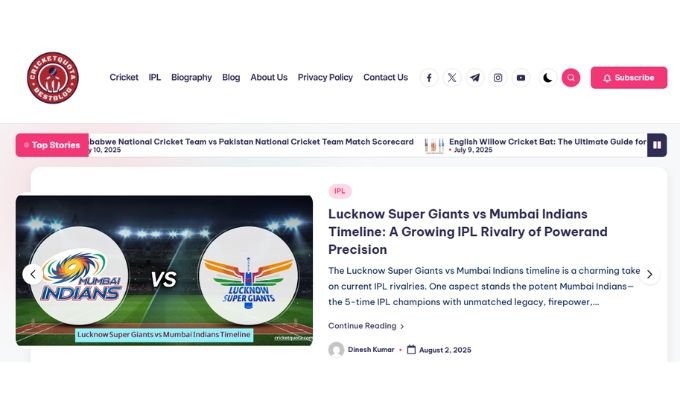 Publish Guest Post on cricketquota.com