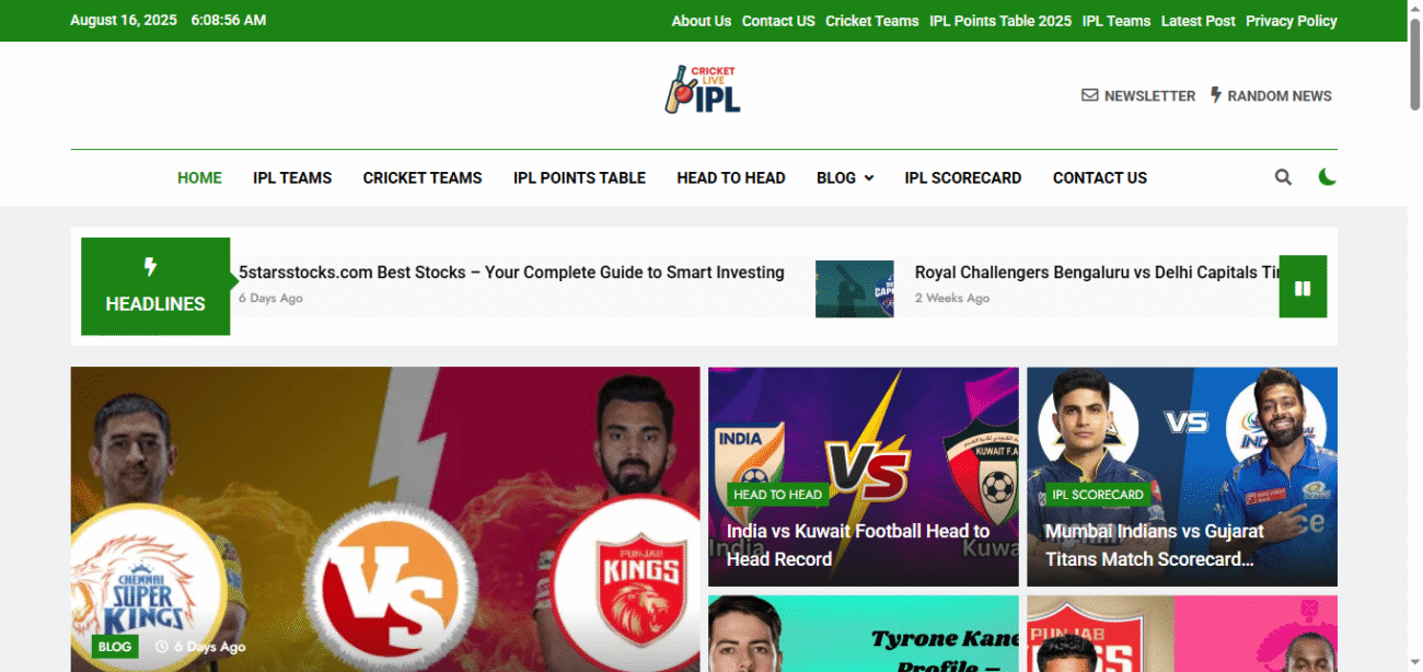 Publish Guest Post on cricketliveipl.com